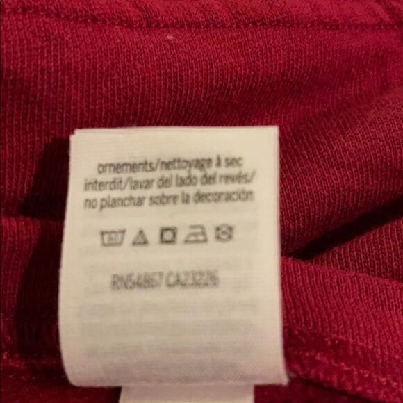 Victoria’s Secret PINK IU Indiana Hoosier Sweatshirt XS Red White - Picture 13 of 13